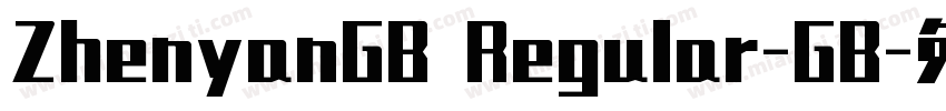ZhenyanGB Regular-GB字体转换